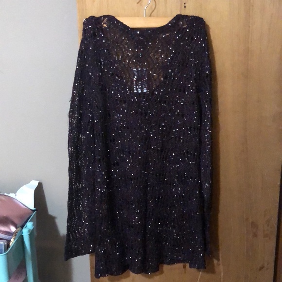 Le Chateau long sleeve purple sequin in size XXL - Picture 2 of 3